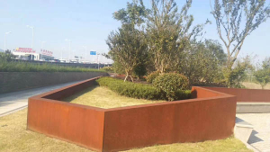 汉南耐候钢挡土墙